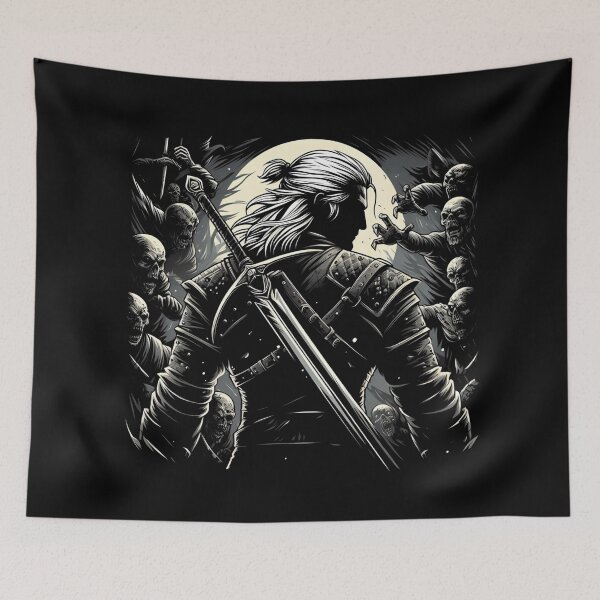Item preview, Monster Slayer against the Undead - Dark Fantasy designed and sold by Fenay Designs.