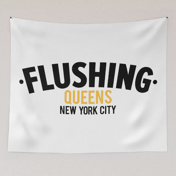 Item preview, Flushing Queens Logo - A Minimalist Ode to Borough's Vibrant Heart designed and sold by Boogosh.