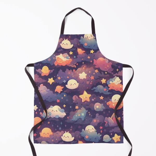 Item preview, Nocturne Sky: Cartoon Stars & Vortex Clouds designed and sold by YYWDesigns.
