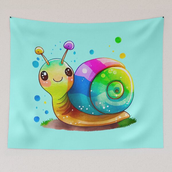 Item preview, Cute Colorful Snail designed and sold by ZenEvoke.