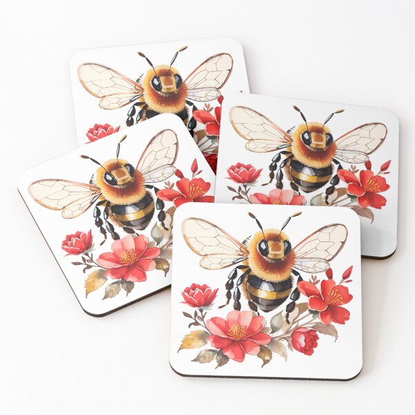 Item preview, Bee and hibiscus flower designed and sold by wplamkung.