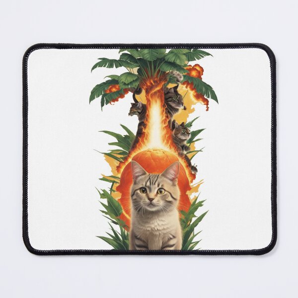 Item preview, cat over nuclear explosion designed and sold by Karaz's Animal Kingdom.