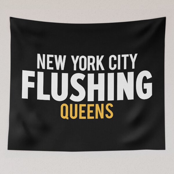 Item preview, Flushing Queens Logo - A Minimalist Ode to Borough's Vibrant Heart designed and sold by Boogosh.