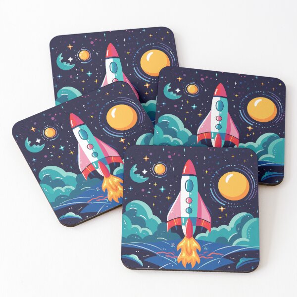 Item preview, Rocket launch over a night sky designed and sold by robrad.