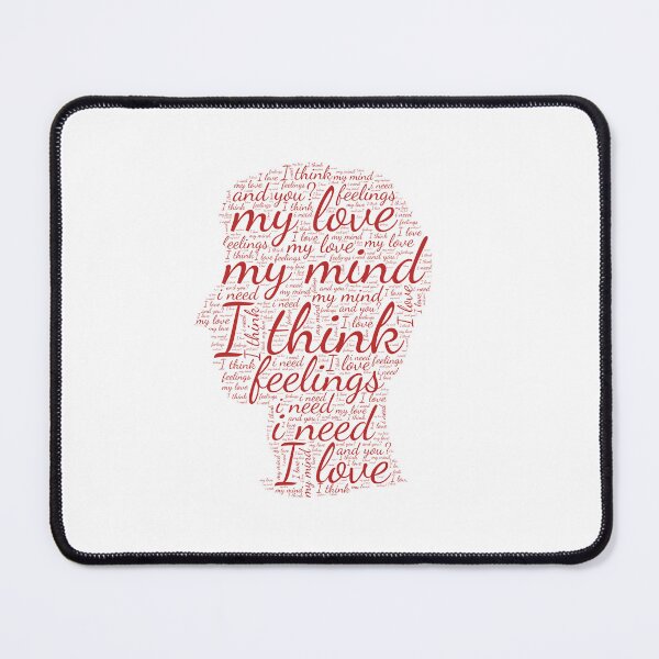 Item preview, typographic graphics in the shape of a head designed and sold by Gadet100.