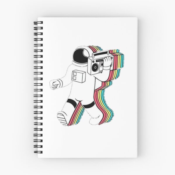 Item preview, Astronaut listening to music tshirt  designed and sold by Chic Vógue.