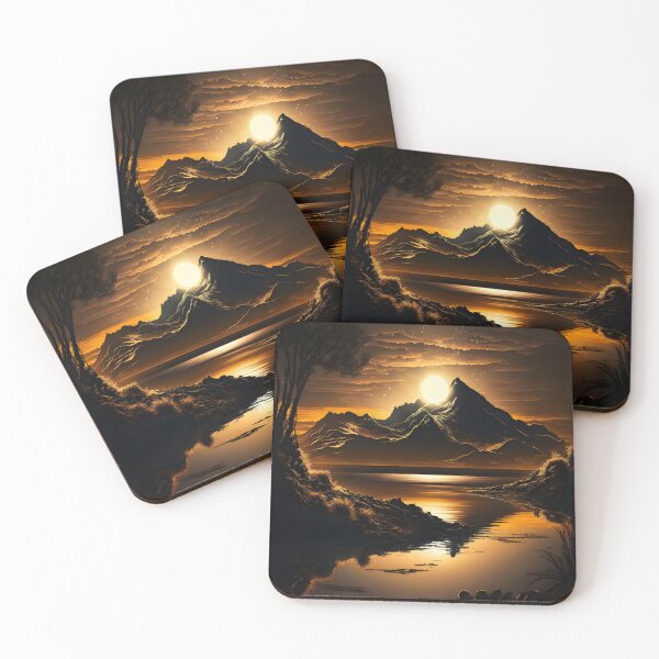 Item preview, Sunset by the lake  designed and sold by ManuelAndreas.