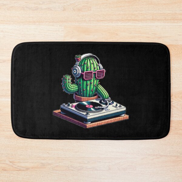 Item preview, Spiky Tunes DJ Cactus - Cyberpunk Pixel  designed and sold by PixelPunkster.