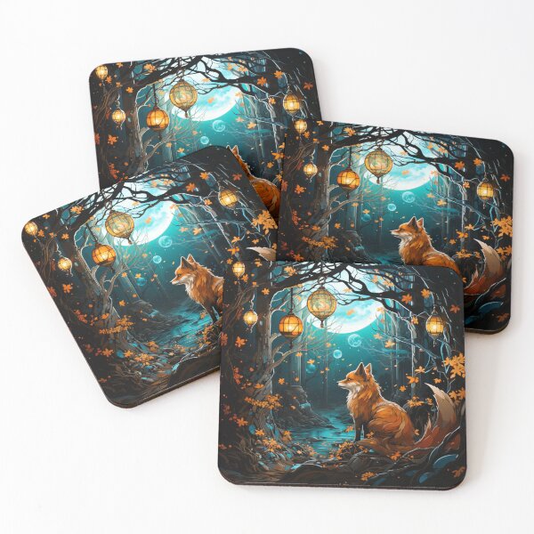 Item preview, Fox In The Lantern Forest designed and sold by FoxTreeDesign.