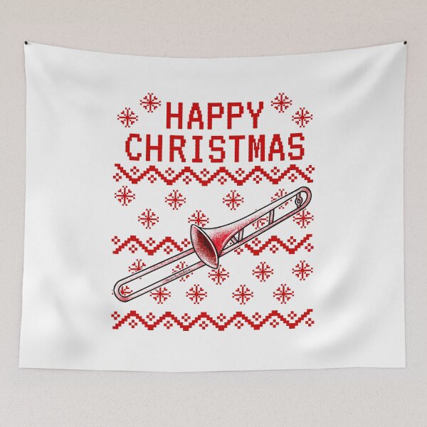 Item preview, Trombone Ugly Christmas Trombonist Brass Teacher Musician designed and sold by doodlerob.