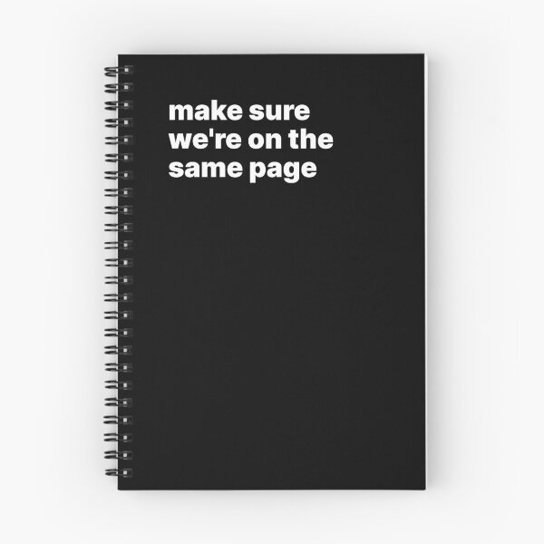 Item preview, Make sure we're on the same page designed and sold by sparrowski.
