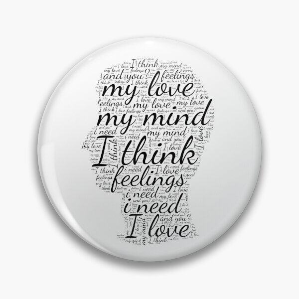 Item preview, typographic graphics in the shape of a head designed and sold by Gadet100.