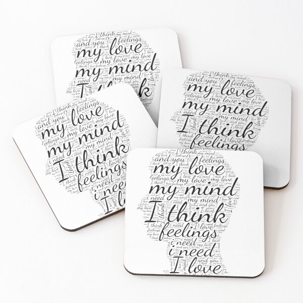 Item preview, typographic graphics in the shape of a head designed and sold by Gadet100.