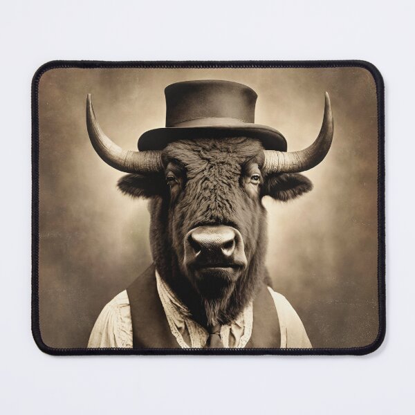 Item preview, Victorian Bison Portrait Artistic Gift Fashion Bison Style designed and sold by popanato.