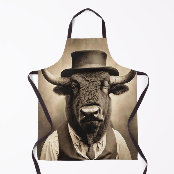 Item preview, Victorian Bison Portrait Artistic Gift Fashion Bison Style designed and sold by popanato.