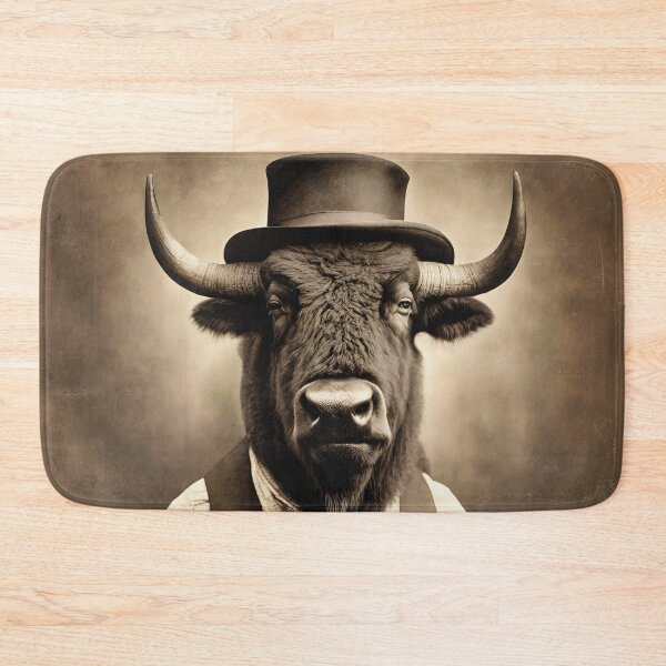 Item preview, Victorian Bison Portrait Artistic Gift Fashion Bison Style  designed and sold by popanato.