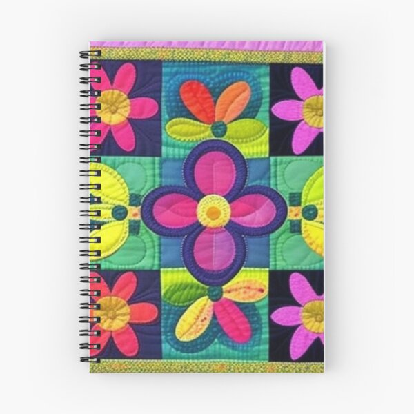 Item preview, Patchwork flowers quilt design  designed and sold by Roxburylane.