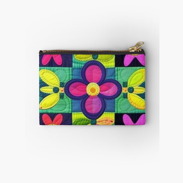Item preview, Patchwork flowers quilt design  designed and sold by Roxburylane.