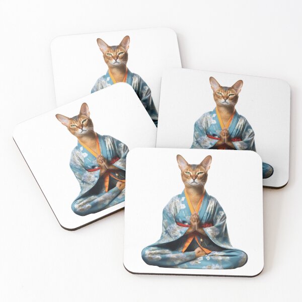Item preview, Cat Buddha, home decoration, buddha Modern art home decoration designed and sold by MartynGrey.
