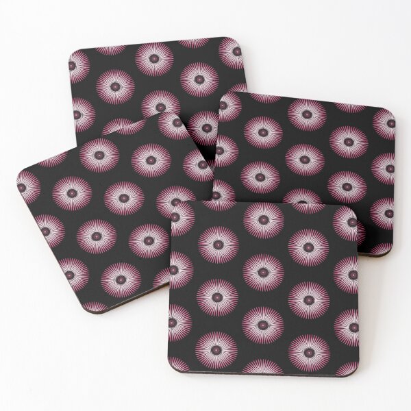 Item preview, pink concentric in black designed and sold by designmari.