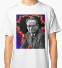 Manddelbrot Fractal Background Portrait Classic T-Shirt