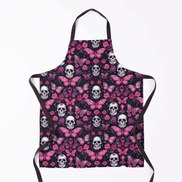 Item preview, Skulls and butterflies, beautiful death in pink and purple  designed and sold by NuttyCottage.
