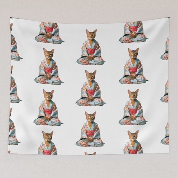 Item preview, Cat Buddha, Buddhist symbol, home decoration designed and sold by MartynGrey.