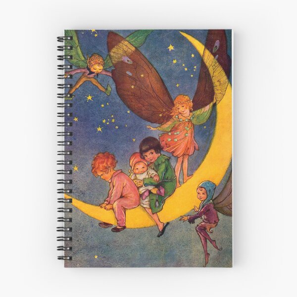 Item preview, Babies and Fairies on the Moon - Florence Anderson designed and sold by forgottenbeauty.