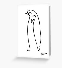 Tarjeta de felicitación Pingüino de Picasso