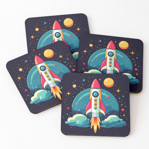 Item preview, Rocket launch with a space background designed and sold by robrad.
