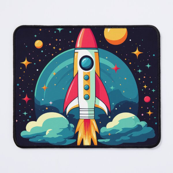 Item preview, Rocket launch with a space background designed and sold by robrad.