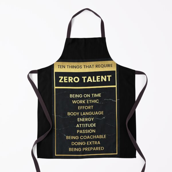 Item preview, Zero Talent Motivational Inspirational Quotes Decor Rules designed and sold by CanvasInspire.