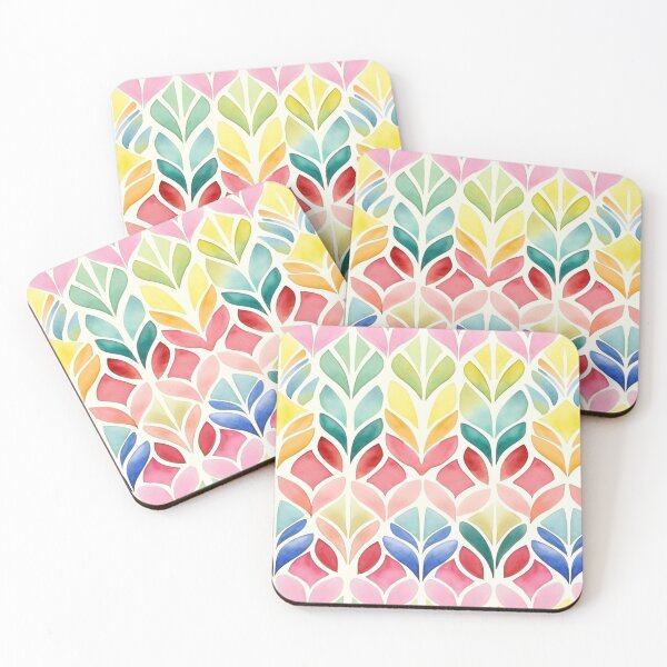 Item preview, Colorful leaf seamless pattern 06 designed and sold by Phumtanis66.