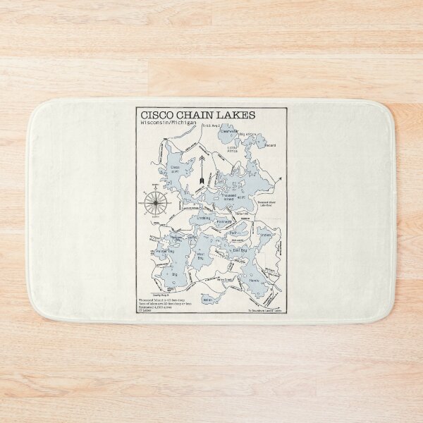 Item preview, Cisco Chain Lakes Wisconsin and Michigan States designed and sold by Jean Plout.