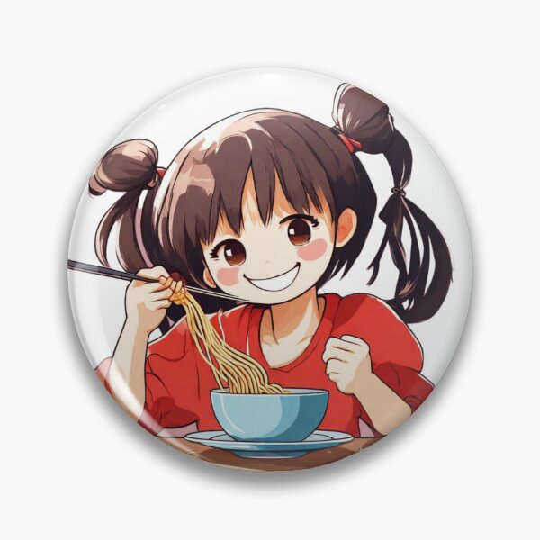 Item preview, Girl Eating Spaghetti Cute Kawaii Girl Eating spaghetti Cute Anime Girl Eating Spaghetti  designed and sold by MatthewViews.