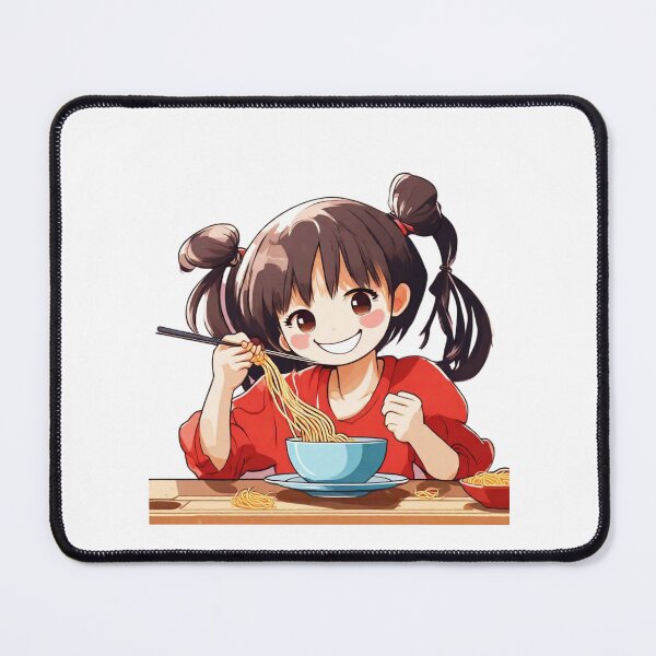 Item preview, Girl Eating Spaghetti Cute Kawaii Girl Eating spaghetti Cute Anime Girl Eating Spaghetti  designed and sold by MatthewViews.