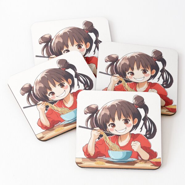 Item preview, Girl Eating Spaghetti Cute Kawaii Girl Eating spaghetti Cute Anime Girl Eating Spaghetti  designed and sold by MatthewViews.