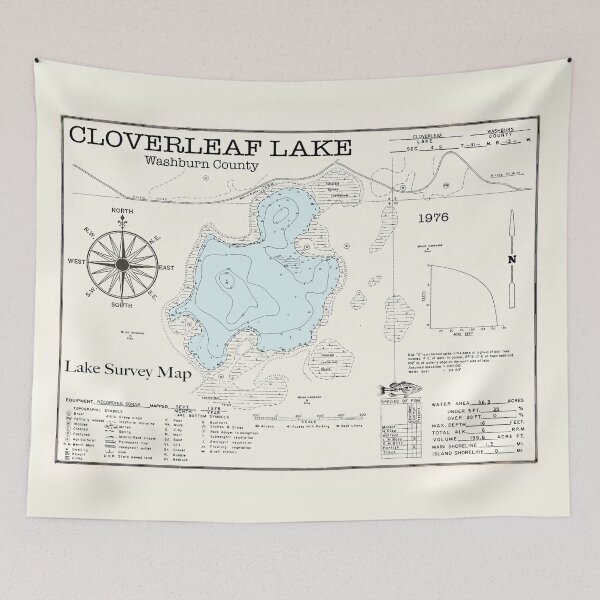 Item preview, Cloverleaf Lake WI Washburn County designed and sold by Jean Plout.