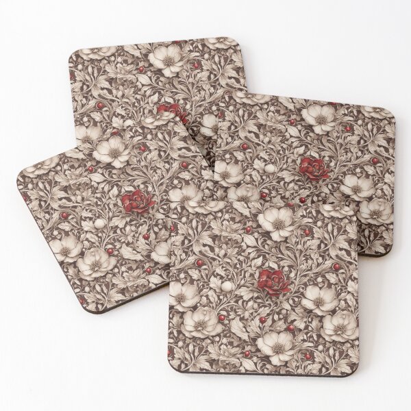 Item preview, Tudor Style Rose Floral Pattern designed and sold by FlowerMeFlorals.