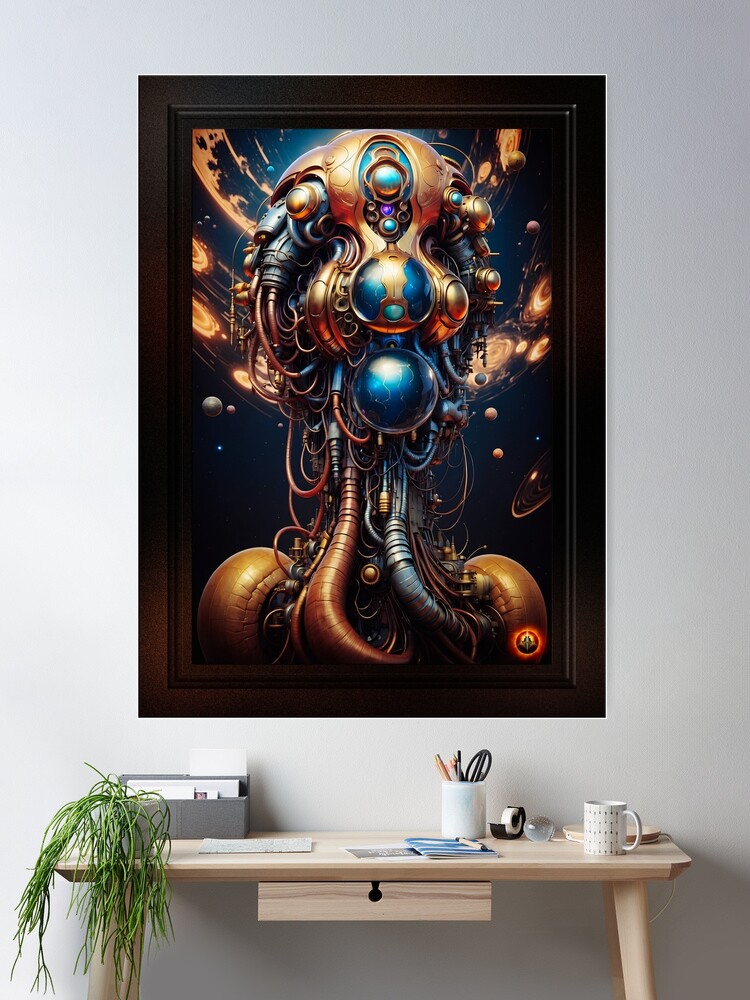 The Morleypoops Of Andromeda Prime AI Concept Art by Xzendor7 - Mesmerizing Alien Discovery 2 The Morleypoops Of Andromeda Prime Sci-Fi Fantasy AI Concept Art by Xzendor7 Wall Decor Poster Print