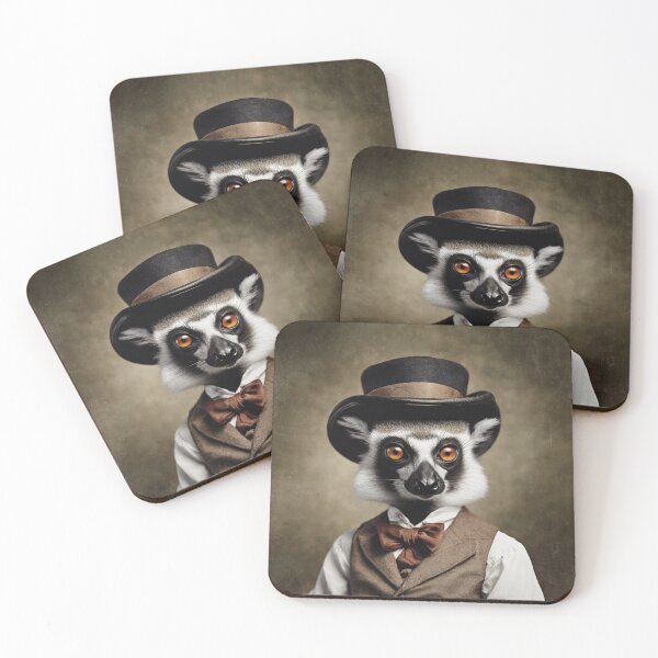 Item preview, Victorian Lemur Portrait Artistic Gift Fashion Lemur Style designed and sold by popanato.