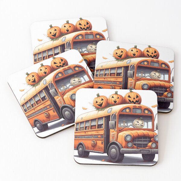 Item preview, Haunted Bus Halloween Cute Cartoon (Image 1/25) designed and sold by DigitalArtify.