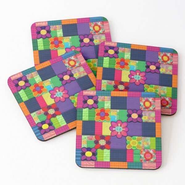 Item preview, Floral pattern Patchwork quilt  designed and sold by Roxburylane.