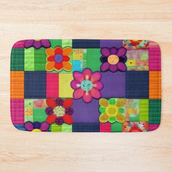 Item preview, Floral pattern Patchwork quilt  designed and sold by Roxburylane.