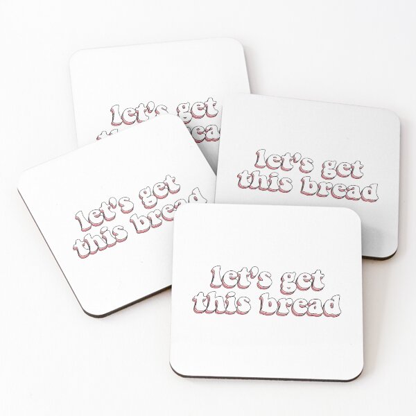 Item preview, let's get this bread inspirational motivational positive quote designed and sold by Jesticker.