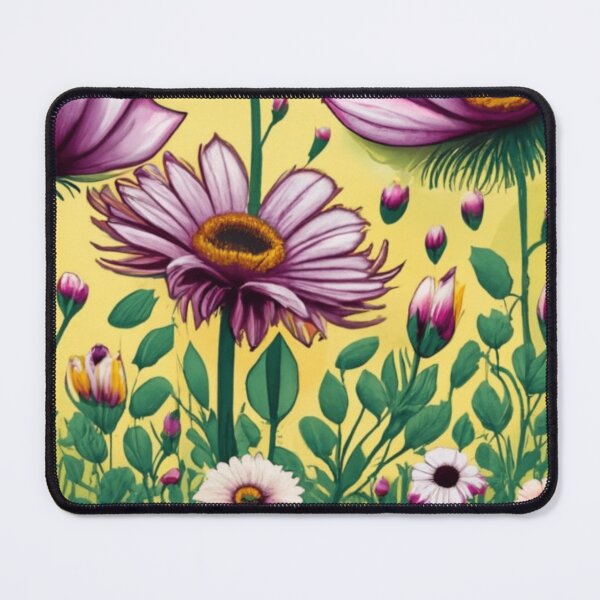 Item preview, delicate flowers light yellow backround designed and sold by asbno19.