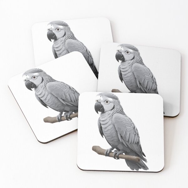 Item preview, African Grey Parrot Stickers designed and sold by Sesame1195.