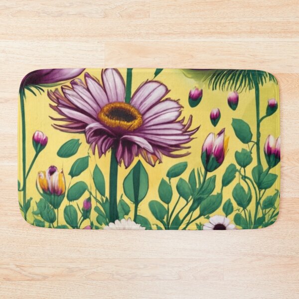 Item preview, delicate flowers light yellow backround designed and sold by asbno19.