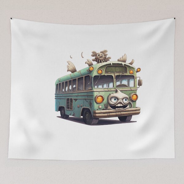 Item preview, Haunted Bus Halloween Cute Cartoon (Image 16/25) designed and sold by DigitalArtify.
