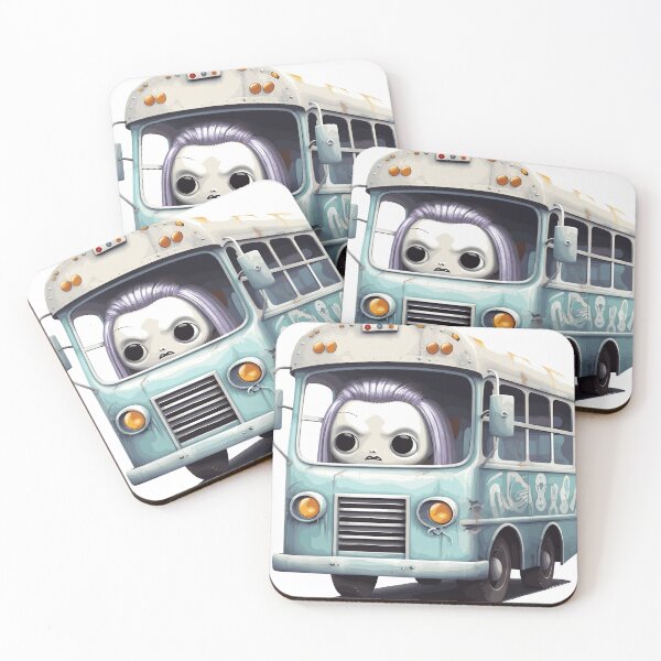 Item preview, Haunted Bus Halloween Cute Cartoon (Image 20/25) designed and sold by DigitalArtify.